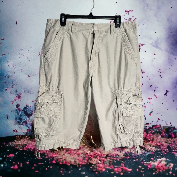UNIONBAY Shorts Mens Unionbay 34 Inch Waist Long Khaki Cargo Shorts 45 Inseam Poshmark